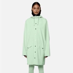 RAINS | Long Mineral Green Jacket